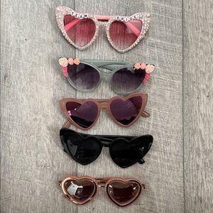 Heart-Shaped Sunglasses Set